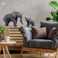 Elefánt Mama és Baba - DIY Papír Készlet