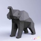 Elefánt Mama és Baba - DIY Papír Készlet