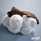 Alvó Barna Mackó - DIY Papír Készlet