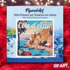 Mini Számfestő Készlet - Cote d'Azur (Francia Riviera) (20x20cm, keretre szerelt)